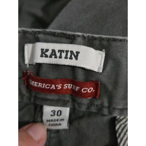 Katin Mens Gray Jogger Pants Size 30 Casual Neutral Drawstring Grey Surf Pocket - Picture 5 of 11